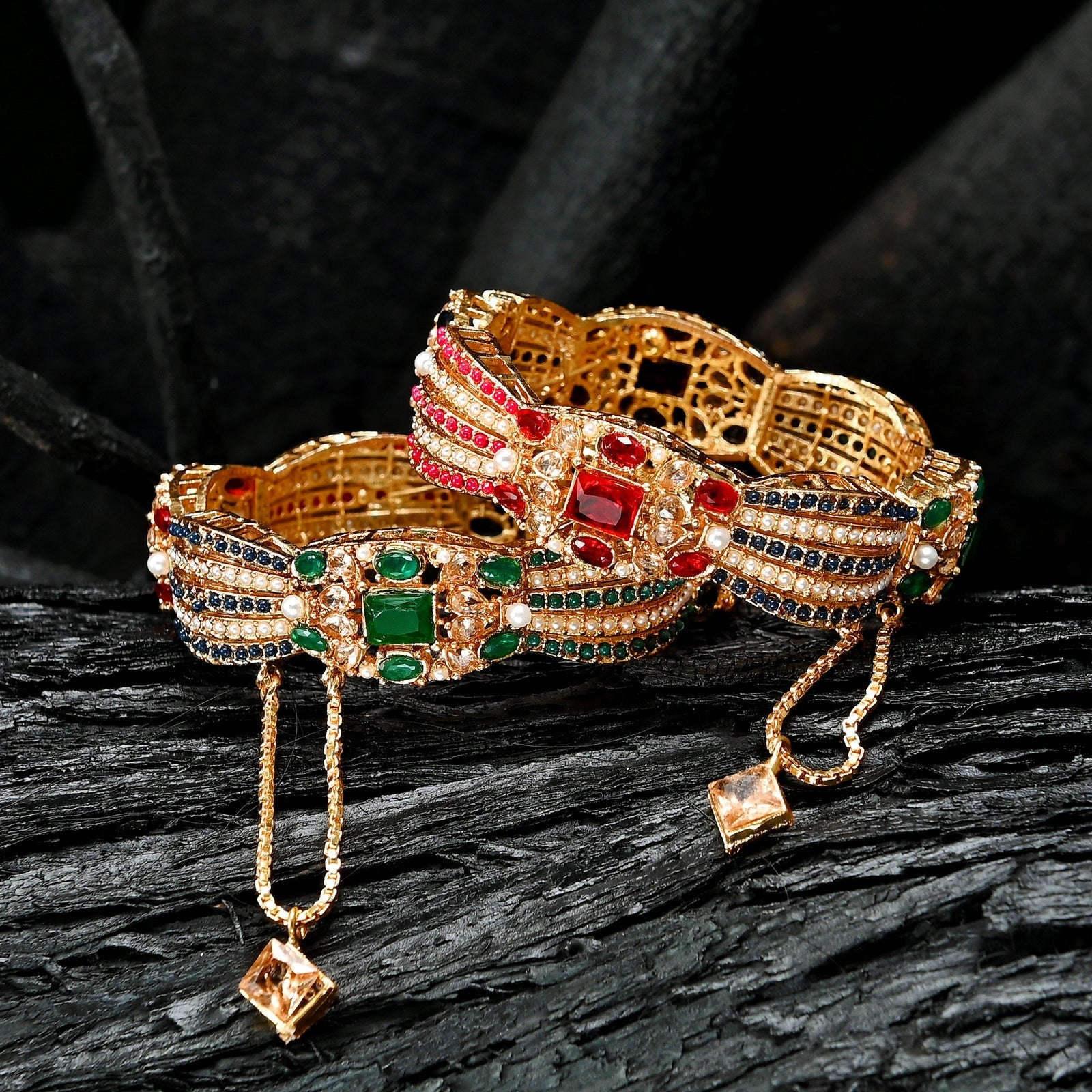 Royal Heritage KB Bangles - BN-39 Chikoo