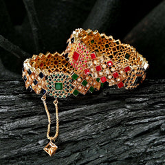 Royal Empress Zircon Bangles - BN-34 Chikoo