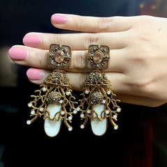 Noor Mahal Striped Pearls (D2) - ER-68