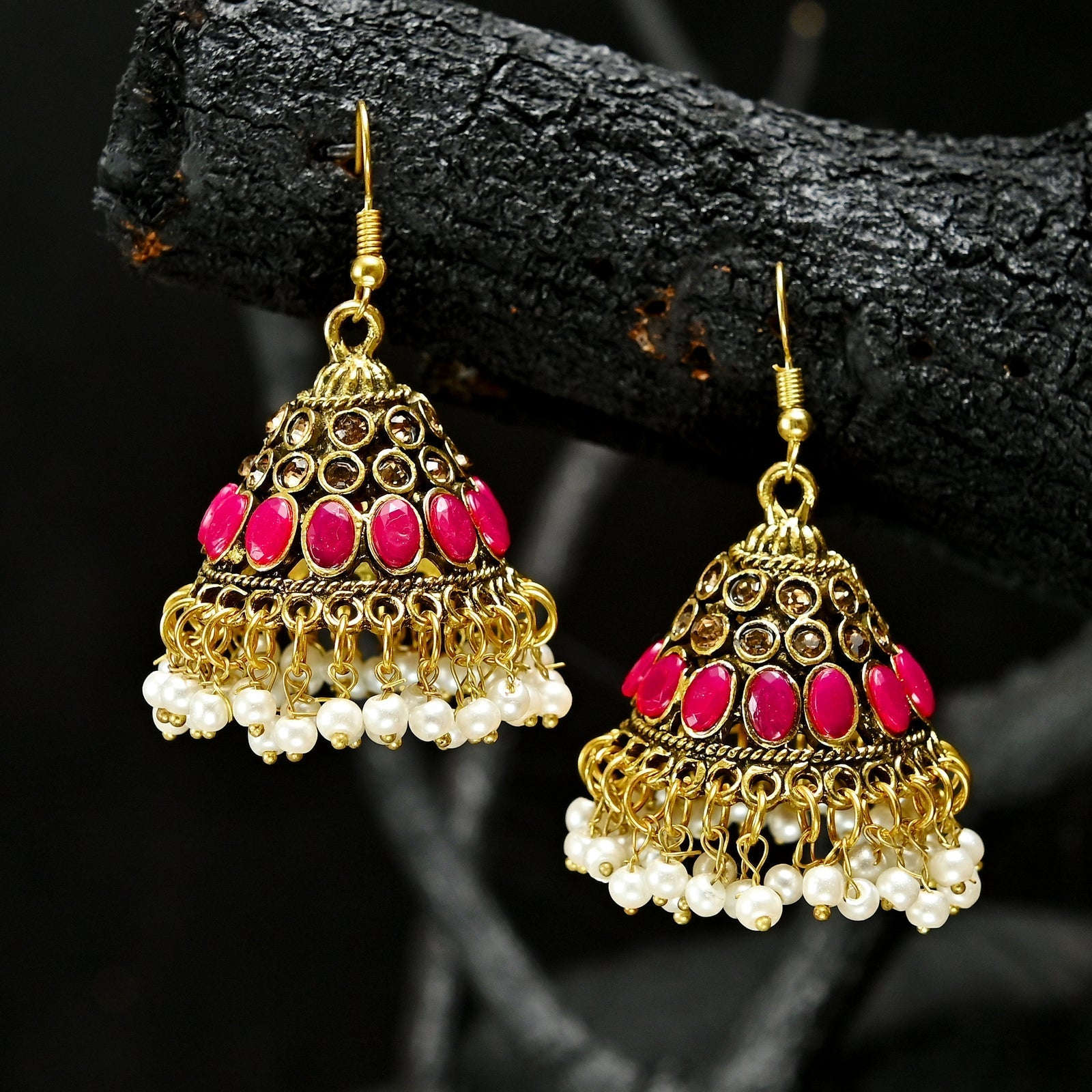 Simple Elegance Jhumki - (JK-23) Chikoo