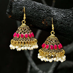 Simple Elegance Jhumki - (JK-23) Chikoo