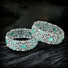 Textured Cuff Bangles (BN-22) Chikoo