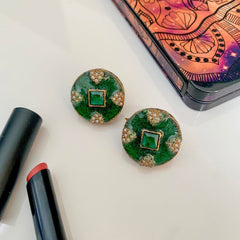 Diyar-e-Moti Glossy Round Pearl Stud Earrings - ER-96