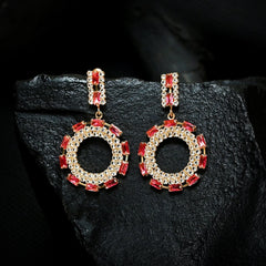 Crystal Round Earrings (CR-10)