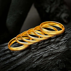 Mystic Glow Bangles - (BN-02) Chikoo
