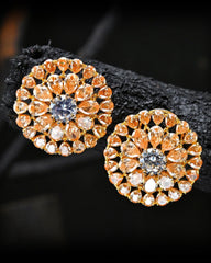 Rose Petal Earrings - (T-11)