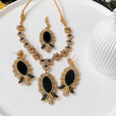Gul-e-Rena Crimson Necklace Set S-53