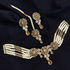 Pearl Charm Fantasy Choker Set CS-43