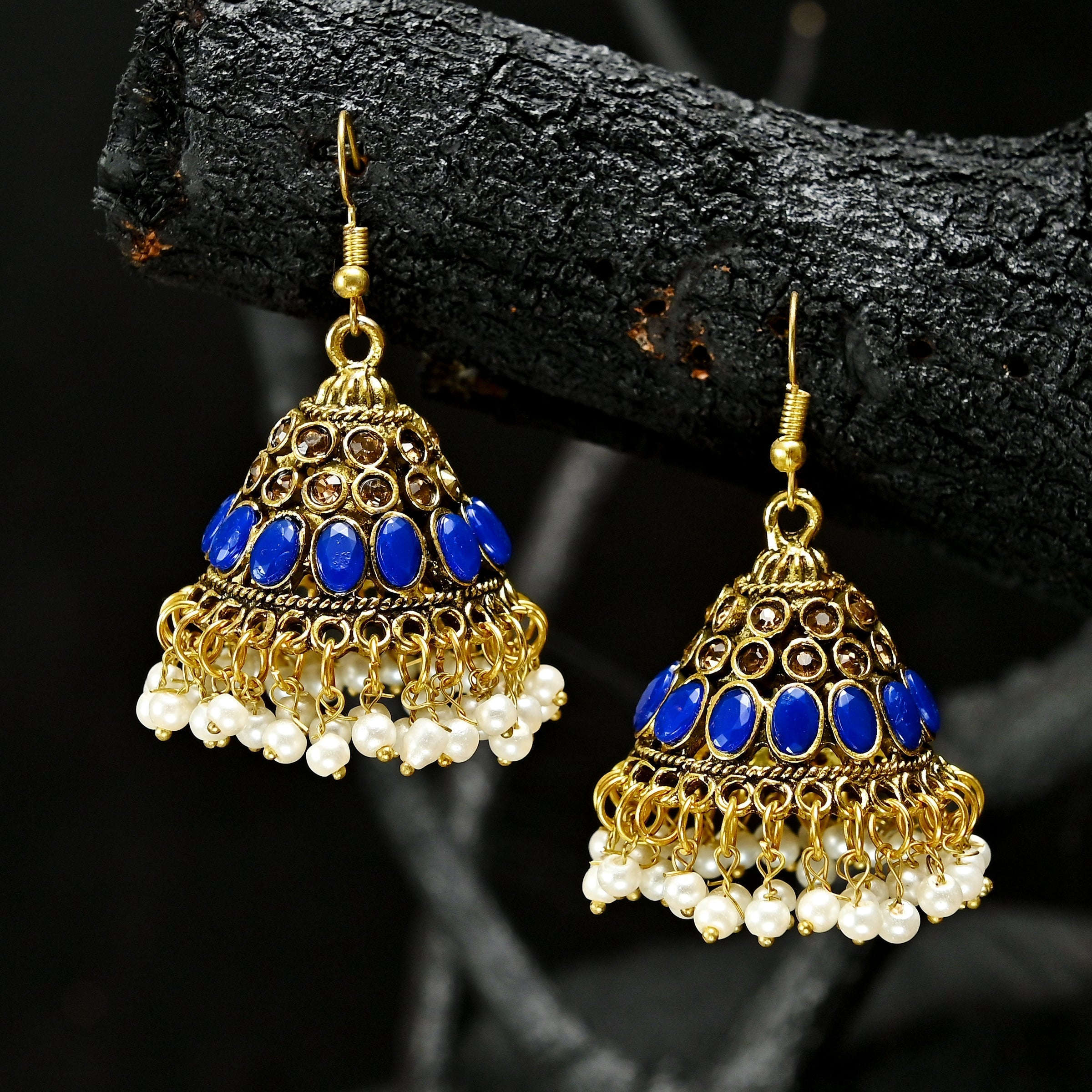 Simple Elegance Jhumki - (JK-23) Chikoo