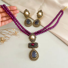 Alara Pearls and Gemstone Turkish Mala - S-56