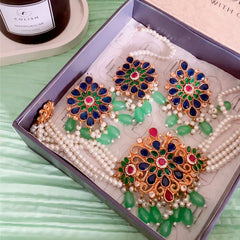 Pearl Zircon Choker Set (CS-01)