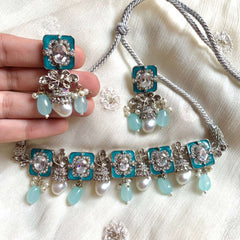 Zewar-e-Moti Pearl and Meena Choker CS-45 Chikoo