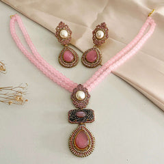 Alara Pearls and Gemstone Turkish Mala - S-56 Chikoo