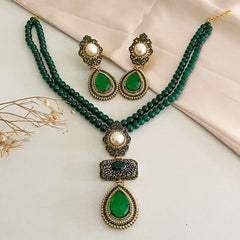 Alara Pearls and Gemstone Turkish Mala - S-56 Chikoo