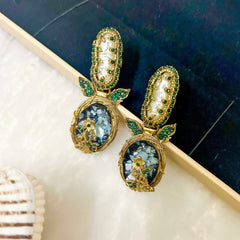 Gul-e-Rang Crushed Starlight Earrings – ER-97