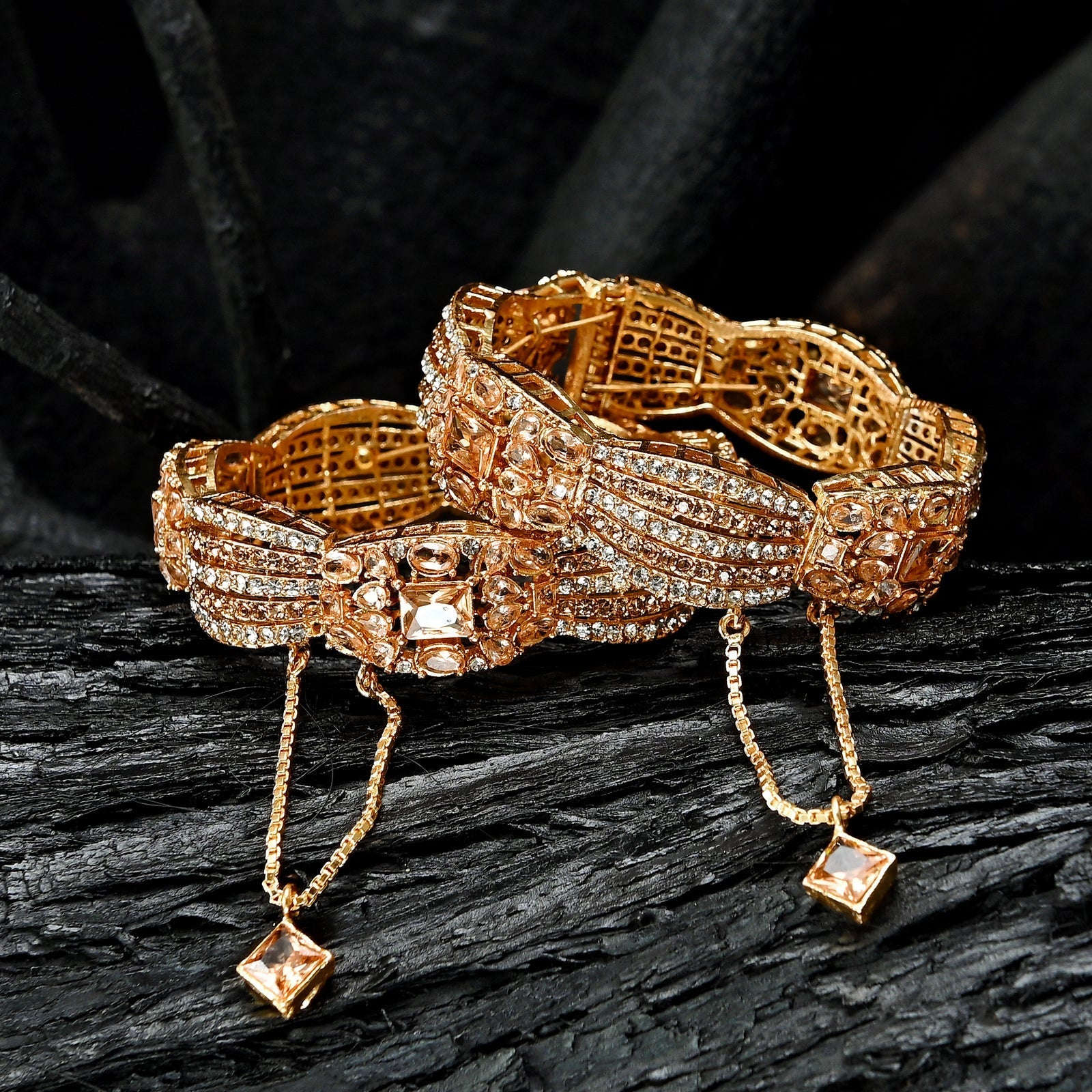 Royal Heritage KB Bangles - BN-39 Chikoo