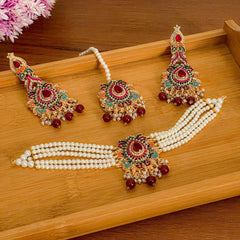 Jashne Bahara Garden of Gems Choker Set - CS-54