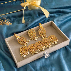 Heer e Moti Square Symphony Necklace Set S-47