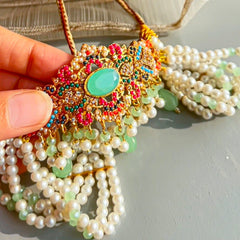 Moti-e-Chamak Royale Choker Set - CS-52