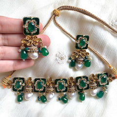 Zewar-e-Moti Pearl and Meena Choker CS-45 Chikoo