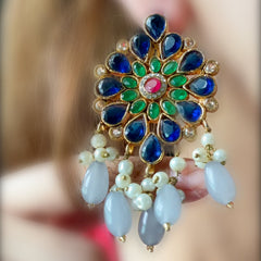 Pearl Zircon Choker Set (CS-01)