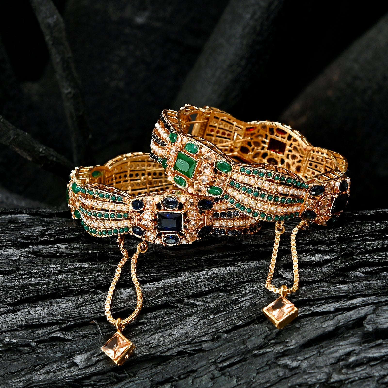 Royal Heritage KB Bangles - BN-39 Chikoo