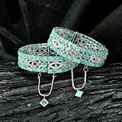 Crystal Cascade Zircon Bangles - BN-37