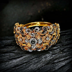 Openable Flower Bangles - (BN-13) Chikoo