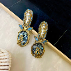 Gul-e-Rang Crushed Starlight Earrings – ER-97