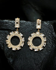 Crystal Round Earrings (CR-10)