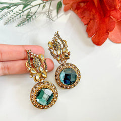 Gul e Jahaan Gemstone Cascade Earrings ER-77