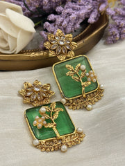 CShan e Heera Emerald Earrings Chi-48