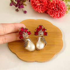 Duraiya Majesty Mother of Pearl Earrings - ER-71