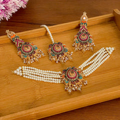 Jashne Bahara Garden of Gems Choker Set - CS-54