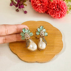 Duraiya Majesty Mother of Pearl Earrings - ER-71