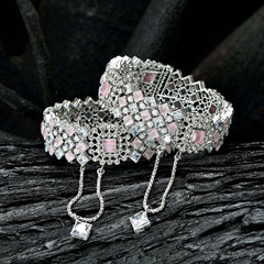 Royal Empress Zircon Bangles - BN-34 Chikoo