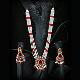 Whispering Pearls Mala & Earrings (S-32)