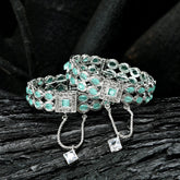 Emerald Zircon Bangles - BN-41