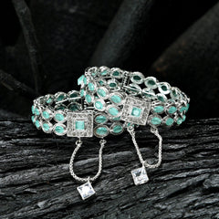 Emerald Zircon Bangles - BN-41