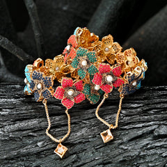 Pearl Blossom Bangles - BN-27