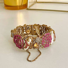 Kangan e Sitare Rose Quartz Radiance Bangles BN-46 Chikoo