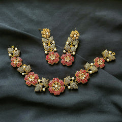 Noor e Laiyl Mifnoghht Garden Necklace Set - S-54