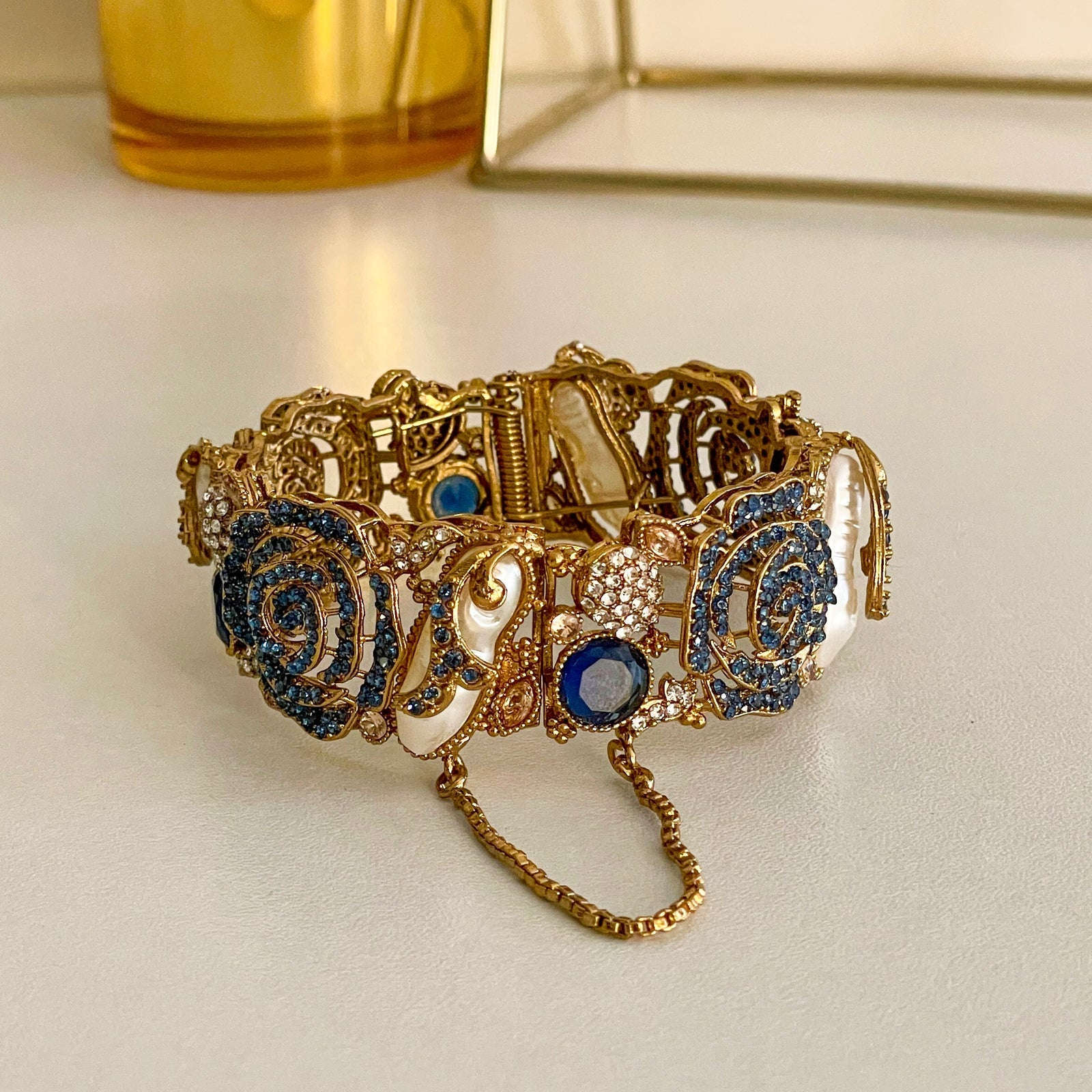 Kangan e Sitare Rose Quartz Radiance Bangles BN-46 Chikoo