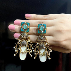 Noor Mahal Striped Pearls (D2) - ER-68