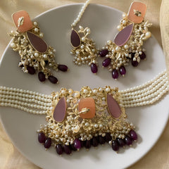 Emerald Pearl Enchantment Choker Set - (CS-08)