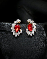 Pear Diamond Shape Earrings (CR-15)