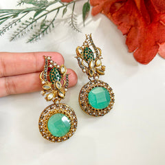 Gul e Jahaan Gemstone Cascade Earrings ER-77