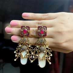 Noor Mahal Striped Pearls (D2) - ER-68