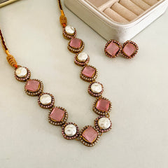 Nur-e-Heer Noir Charm Necklace Set - S-59