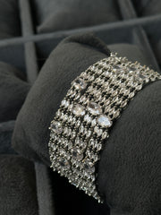 Enchanted Silver Bangles- (Chi-53)